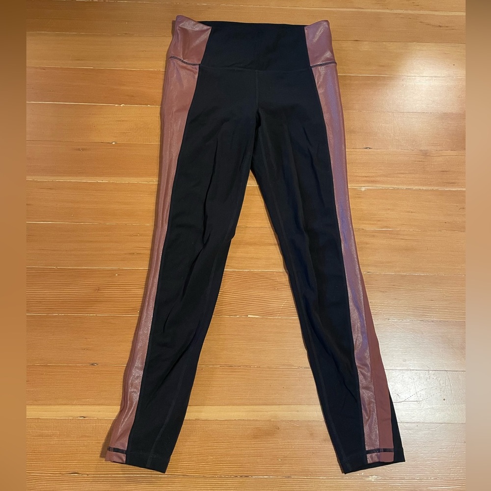 Athleta Leggings Black Copper Small Tall ST